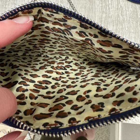 Sorial crossbody bag in a royal/navy blue shade with silver hardware clutch - Picture 4 of 5